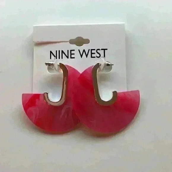 Nine West new C Hoop Earrings - Picture 4 of 8